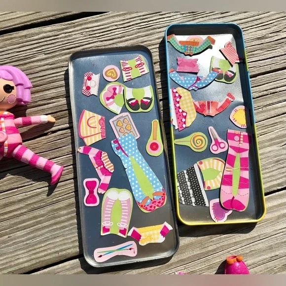 LALALOOPSY Toy Lot Tinies Magnet Dress Up Tin Erasers Silly Singer Toy Tiny Doll - Picture 13 of 16